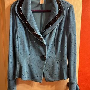 Blue Sequin Women's Jacket